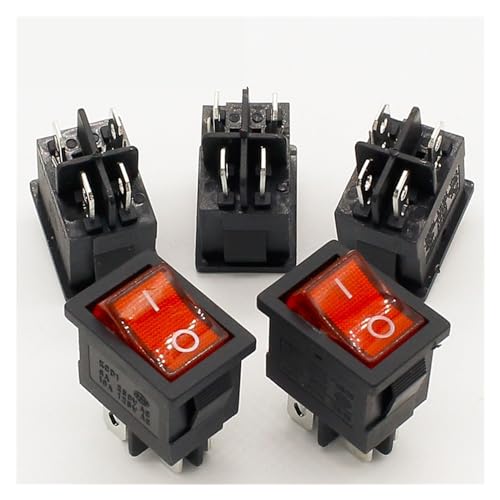 Interrupteur à bascule lumineux LED pour réparer un tableau de bord G121 4PIN 15*21mm