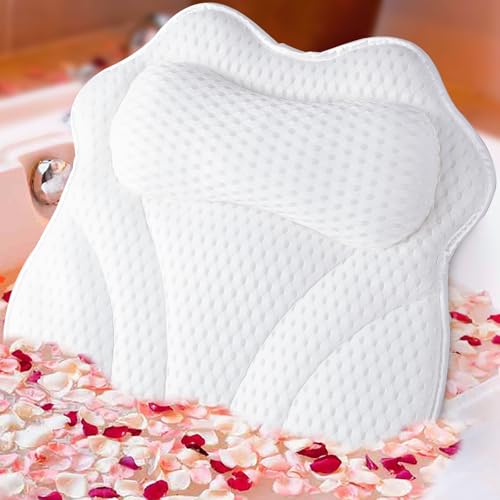 Bath Pillows for Tub Frqulaoe Bathtub Pillow for Neck and Back...
