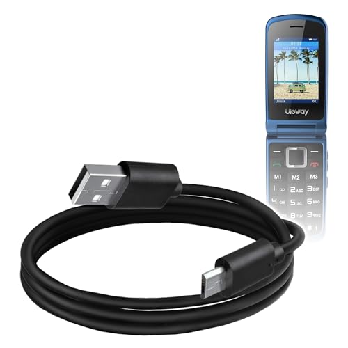 BoxWave Cable Compatible with Uleway 3G Senior Flip Phone - DirectSync Cable, Durable Charge and Sync