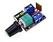 Mini DC Motor PWM Speed Controller 3V-35V 5A Motor Speed Switch with LED Dimmer Adjustable Board Switches 90W