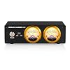 Douk Audio VU22 Dual Analog VU Meter Display DB Panel MIC+LINE Sound Level Meter (Black)