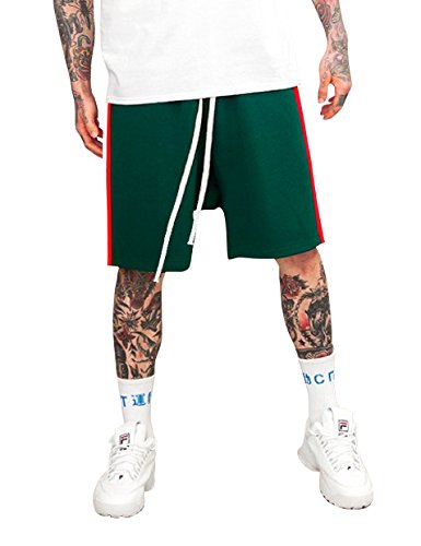 Ma Croix Essentials – Short masculino listrado premium com cordão forrado para treino de verão, 1mxa