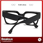 Fashion Oversized Blue Light Blocking Glasses for Women Men Trendy Big Square Frame Computer Eyeglasses - Image 5