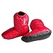 Lixada Chaussons de camping en plein air Chaussettes chaudes pour sac de couchage Intérieur Chaud Bottes Hommes Femmes d'hiver en duvet de canard Rouge Taille M