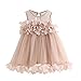 K-youth® 1-6 Años Ropa Bebe Niña Dulce Flor Vestidos Niña Fiesta Sin Mangas Tutú Princesa Vestido (Rosa, 2-3 Años)