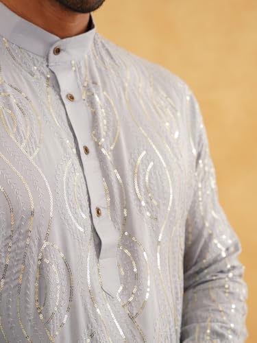 Sojanya (Since 1958 Men'S Pure Cotton Designer Only Long Kurta4