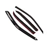 Tuningpros Window Visor Compatible with 1998-2011 Ford Crown Victoria, DGWV2-098 Outside Mount Deflector Rain Guard Dark Smoke, 4 Pcs Set #1