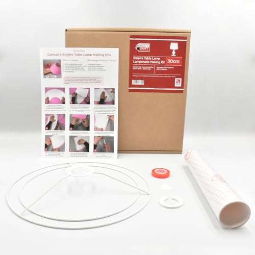 Empire Table Lamp Lampshade Making Kit - Tapered Circle Shape DIY Shade...