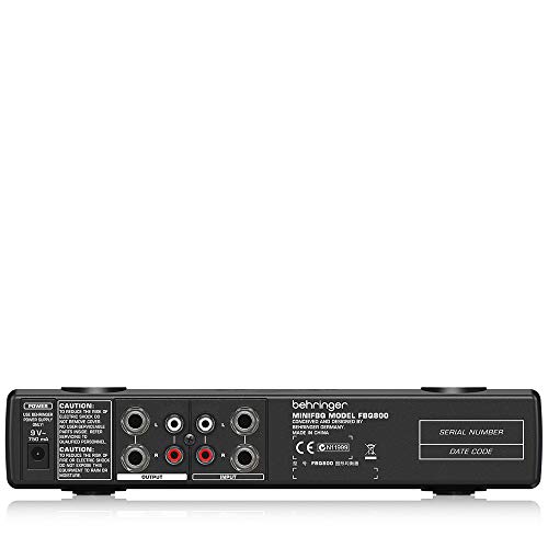 Behringer MINIFBQ FBQ800 Ultra-Compact 9-Band Graphic Equalizer with FBQ