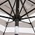 Blissun 9' Outdoor Patio Umbrella, Striped Patio Umbrella, Outdoor Table Umbrella, Market Umbrella with 8 Sturdy Ribs, Push Button Tilt and Crank (Black & White Stripe)