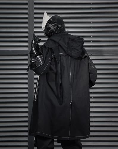 Niepce Inc Japanese Techwear Streetwear Zip Up Trench Coat Men3