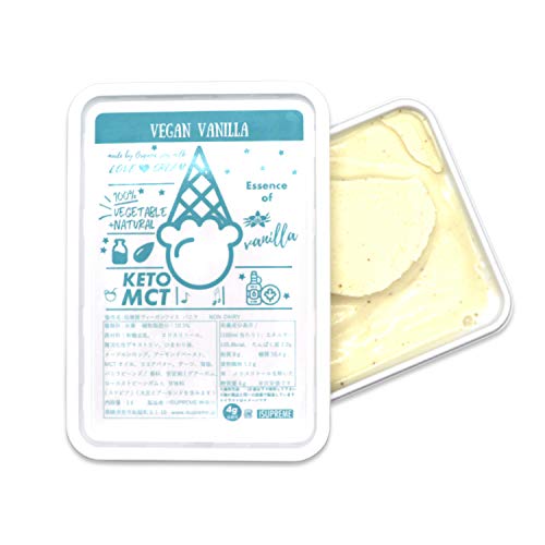 ISUPREME 有機豆乳使用 低糖質 ヴィーガンアイス バニラ味 (1000ml) Non-Dairy