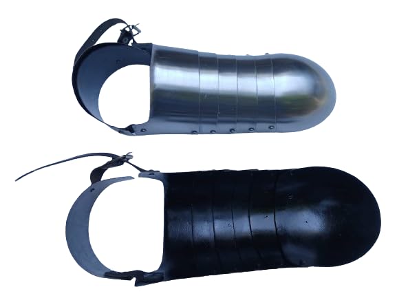 Image of AnNafi Medieval Sabaton Steel Armor Shoes for Men| Gothic Armour Shoe Pair for Adult| Leg Armor Reenactment LARP Halloween