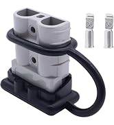 HISports 50A Anderson Stecker – Dual Flush Mount Anschluss für Fahrzeuge und Boote – Inklusive 4 Kupferklemmen und Schrauben – Robust, korrosionsbeständig, vielseitig einsetzbar