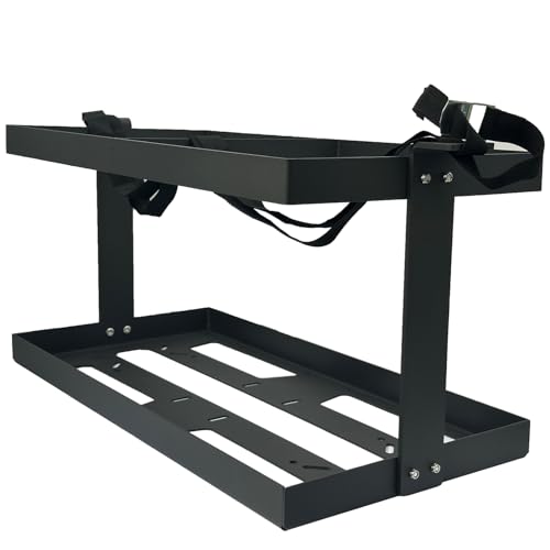 Image of Fuel Jug Container Holder Mount Can Mount fits Two 5 Gallon Fuel Containers, Mouting Bracket Compatible with VP Racing Can 5 Gallon (Holder only)