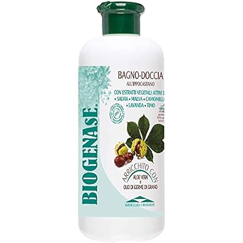 Biogenase - Gel de Ducha Relajante De Castaño de Indias - Gel Hidratante - Gel de Ducha Anticelulitico - 500 ml Cover