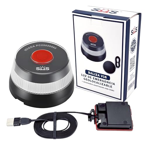 Sos Light Luz Emergencia V16 Homologada Dgt Geolocalizable Adaptador Usb Usbc Sos Light Luz Emergencia V16 Homologada Dgt Geolocalizable Adaptador Usb Usbc