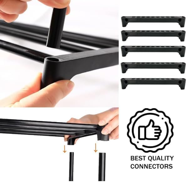 Image of FIGMENT Shoe Rack for Home, Foldable Plastic Shoe Stand with Shelves, Space Saving Footwear Organizer for Bedroom, Entryway, Living Room & Closet, Multi Layer Shoe Storage Rack