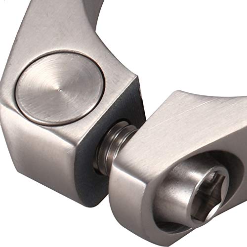 Fahrradsattelklemme Titan Sattelstütze Klemmen Mountainbike Rennrad Sattelstütze Titanlegierung Sattelrohrclip Titanfarbe Fahrradsitzclip (Farbe: 27,2 mm)