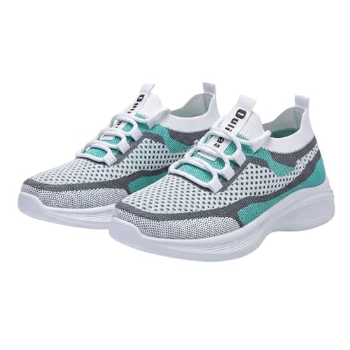 Generisch Sneakers in rete traspirante, scarpe casual leggere con suola morbida per il percorso quotidiano al lavoro sport, Celeste., 38 EU
