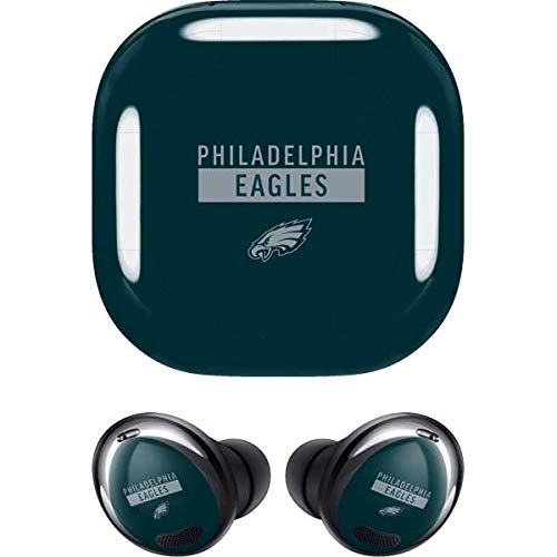 Skinit Decal Audio Skin Compatible with Samsung Galaxy Buds Pro - Officially Licensed NFL Philadelphia Eagles Green Performance Series Design