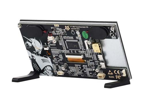 Image of KLAYERS 7inch HD Capacitive Touch QLED Screen V4, Compatible with Raspberry Pi 5 /4B /Pi Zero,1024x600 Resolution, HDMI Interface, 5-Point Touch Support