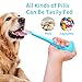 Jiaxix Pet Pill Shooter for Cats, Pill Popper Dispenser with Syringes and Pet Nursing Bottle Feeding Dispenser Tool for Cats, Dogs and Small Animals (Blue)
