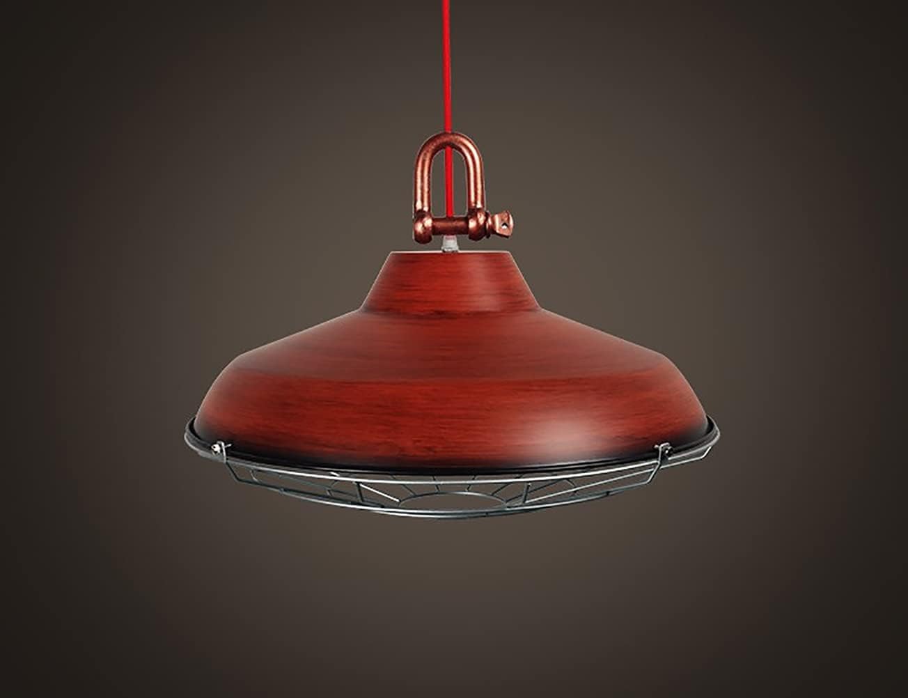 Luminaire Suspendu Industriel en métal et cage cuivre rétro à 1 lumière pour cuisine