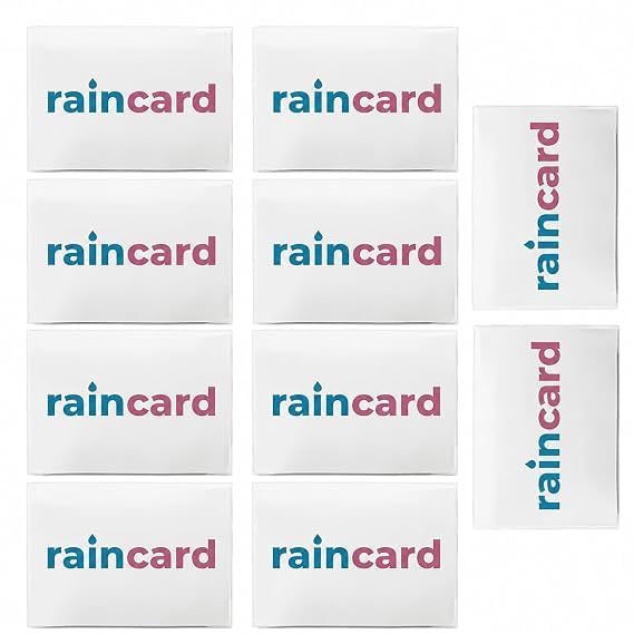 Unisex Disposable Rain Card Poncho–Ultra-Compact Waterproof Raincoat with Hood Emergency Travel Rainwear for Men&Women Pocket-Size Lightweight Reusable 2-3 Times (Pack of 20, Multicolor)-image-3