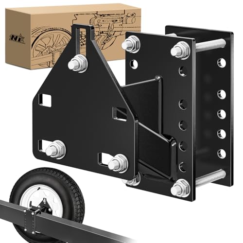Image of Nilight Spare Tire Carrier 3-Nuts Design Boat Trailer Carrier Bracket Utility Trailer Accessories Fits 4 & 5 & 6 Lugs Trailer Wheels on 4 inch 4.5'' 4.75'' 5'' 5.5''and 6''Bolt Patterns 150 Lbs