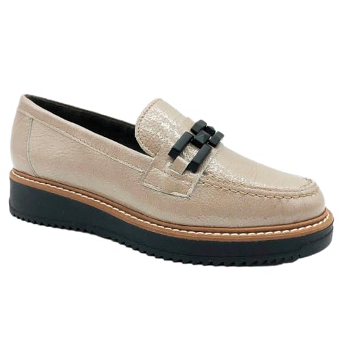 PITILLOS Mocasin Sport Cadena Mujer 3359 Color: Beige Talla: 41
