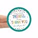 180 PCS Thank You for All You Do Stickers Appreciation Thank You Stickers 2 Inch Colorful Dots Just for You Sticker for Teachers Nurses Employees Mail Envelope Packaging Gift Wrapping Label Stickers