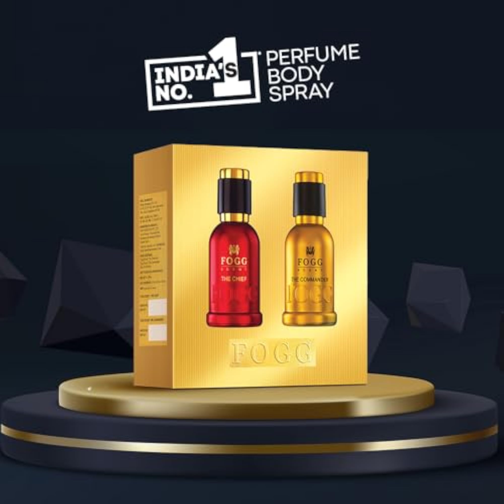 Scent Chief and Commander Perfume Gift Set for Men, 2 x 50ml