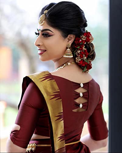 Image of Avantika Fashion Women's Kanjivaram Soft Silk Saree With Blouse Piece