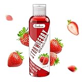 4 fl.oz. Strawberry Flavored Water Based Lube for Women, Sugar-Free Personal Lubricants for Massage,