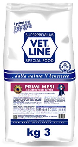 Vetline Cane Primi Mesi Monoproteico Bufalo 3 Kg