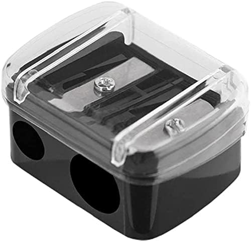 Cosmetic Pencil Sharpener Eyeliner Sharpener Make Up Double Crayon Sharpeners for Eyebrow Pencil,Eye Pencil,Eye Liner,Lip Liner,Brow Pencil 1pc Professional Process