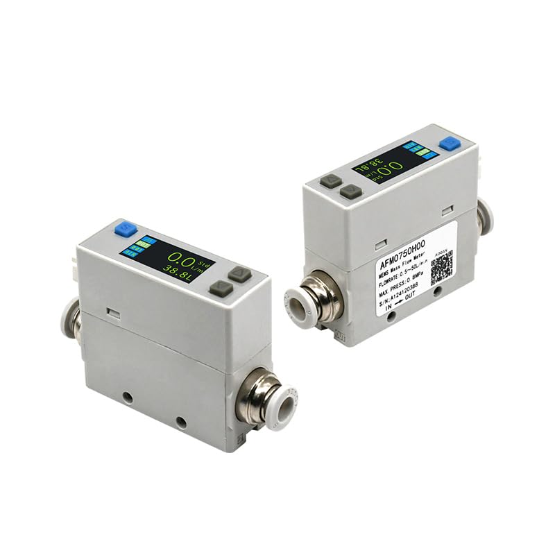 AFM07 Aerothermal Mass Flow Meter Compressed air Nitrogen Oxygen 0.02-200L/min High Accuracy High Stability and Convenient Operation