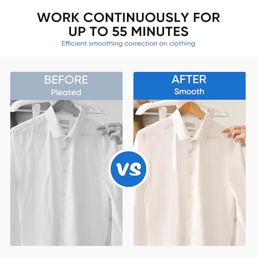 Image of NEWBULIG Garment Steamer for Clothes Standing, 1500W Efficient Clothes Steamer Standing with Wheels, Professional 58OZ Water Tank for Continuous Steaming, Fast Heating Wrinkle Remover