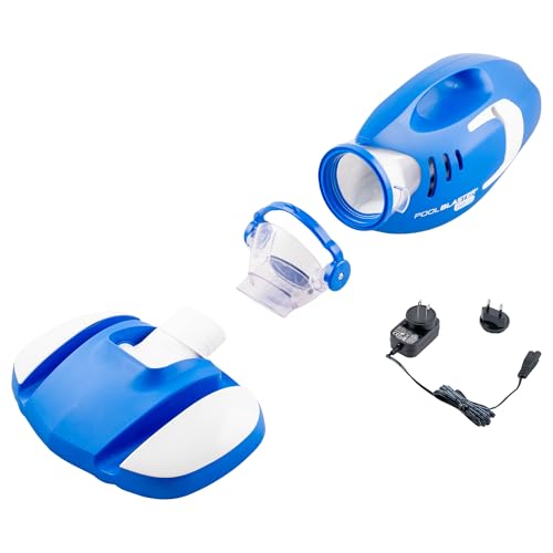POOL BLASTER Max Cordless Pool Vacuum for Deep Cleaning & Strong Suction, Handheld Rechargeable Swimming Pool Cleaner for Inground and Above Ground Pools, Hoseless Pool Vac by Water Tech