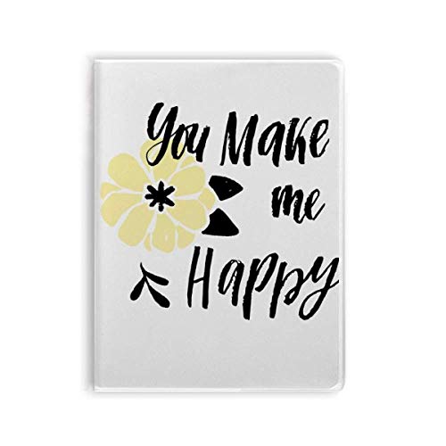 Carnet à couverture souple cadeau idéal citation Happy