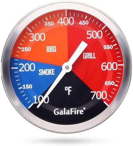 3 3/16 Inch BBQ Temperature Gauge for Smoker Wood Charcoal Pit