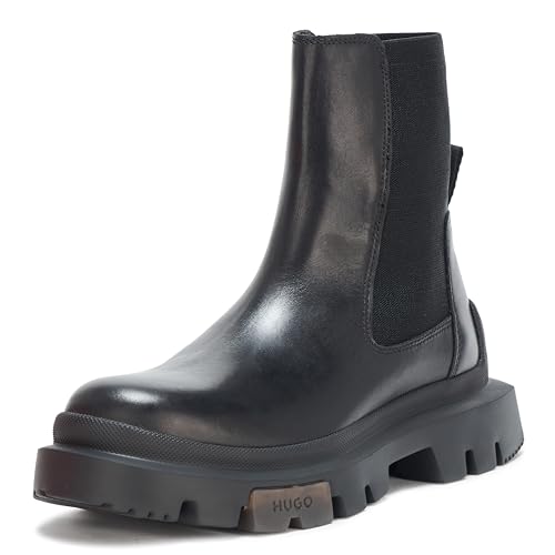 HUGO Women's Fabyan Slip on Chelsea Bootie Boot