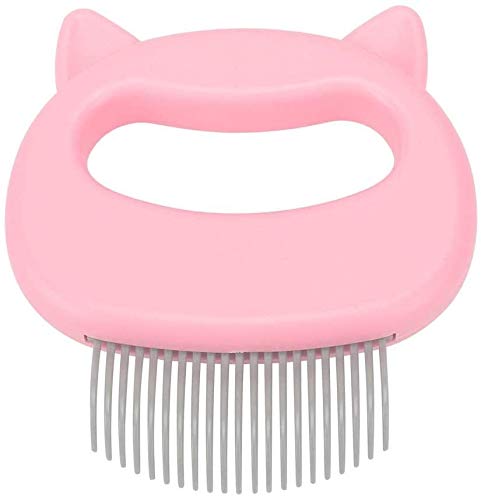 Misyue Pet Hair Removal Comb Cat Massage Trimmer Effective Removing Matted Fur, Knots and Tangles Grooming Tool for Short & Long Hair (PINK)