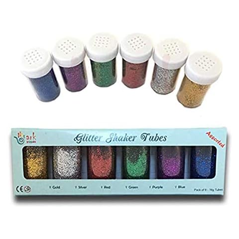 arkCRAFT TR294561 - Tubos de purpurina para manualidades y suministros de arte (6 unidades) Cover