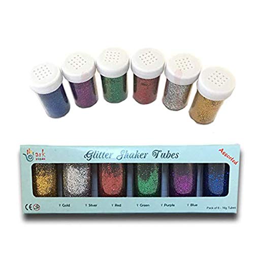 ArkCRAFT TR294561 Lot de 6 tubes de shaker à paillettes pour travaux manuels et fournitures d'art Multicolore thumbnail