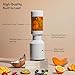 The Beast Mini Blender Plus | Mini Countertop Kitchen Blender | Blend Smoothies and Shakes, Dressings, Sauces, Dips | Extra Vessels, Straw Cap and Straws Included | 600W (Cloud White)