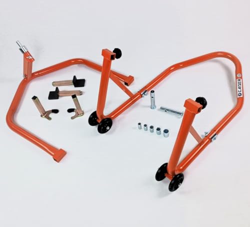 Caballete para Moto Universal 2 en 1 Delantero y Trasero Reforzado con 3 Tipos de acoples