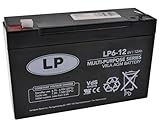 Spannung: 6 Volt (V) | Kapazität: 12 Amperestunden (Ah) | Batterietechnologie: AGM | Gewicht: 1,95kg | Maße: 151 x 51 x 94 mm (LxBxH)