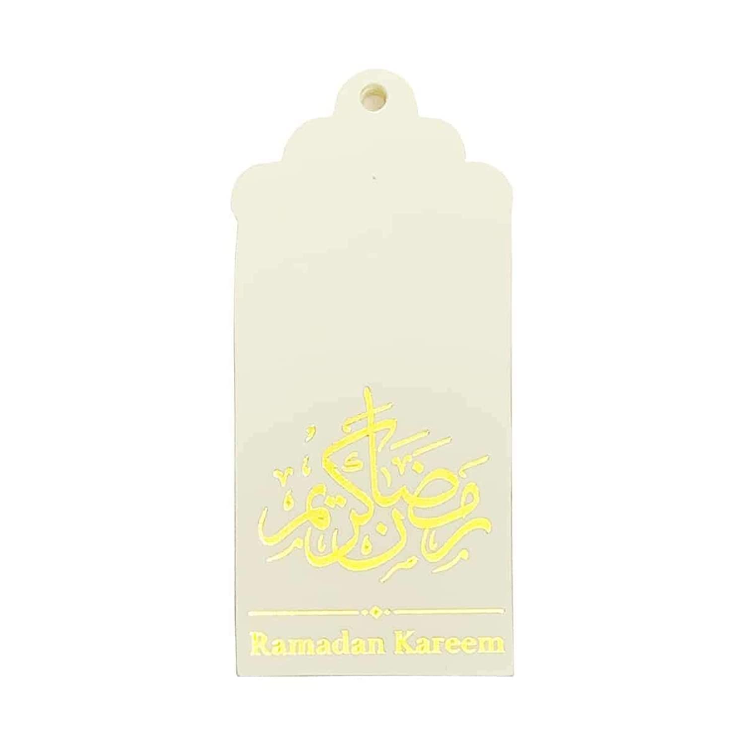 Ramadan Kareem Gold Foil Gift Tags Pack of 10 for Ramadan Party Decorations